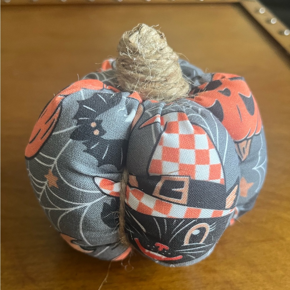 Handmade halloween pumpkin decoration